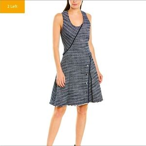 ❤️ DEREK LAM ❤️ LUXURY COLLECTION LIMITED EDITION UNIQUE TWEED DRESS .